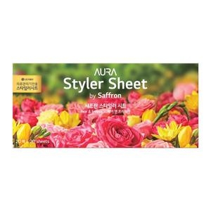 샤프란 아우라 스타일러시트 페어 앤 프리지아 20매 (1개)_이미지