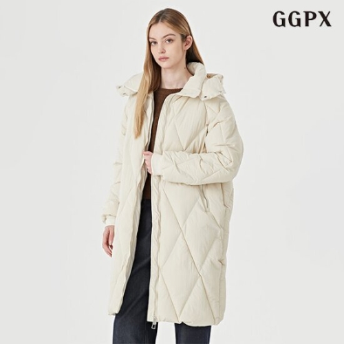 GGPX 퀼팅 롱 패딩 점퍼 GODJJ034D_이미지