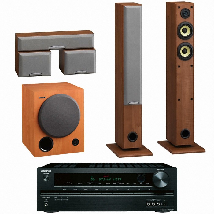 SONY SS-SFCR505H 5.1채널 + 온쿄 AV리시버 (TX-SR309, SA-WM250)_이미지