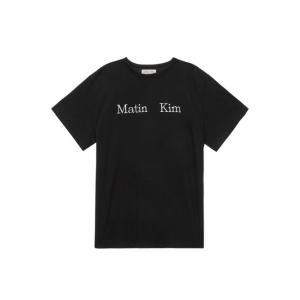 마뗑킴 MATIN KIM LOGO TOP IN BLACK 342218