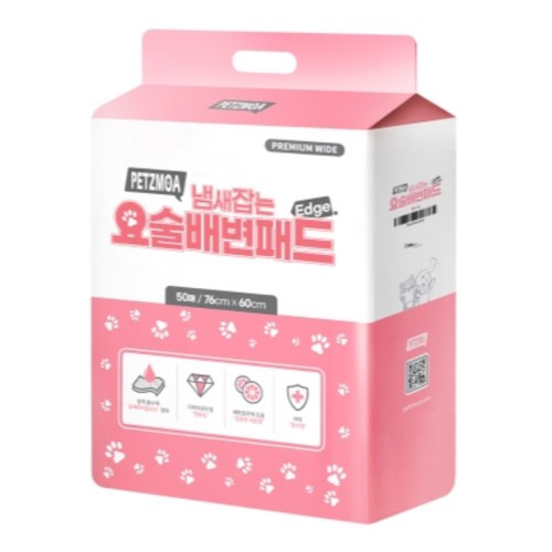 페츠모아 냄새잡는 요술배변패드 대형 50매 (4개)_이미지