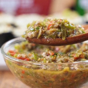 정옥 국내산100% 한돈을 넣은 수제 땡초장 200g 2팩 청양고추 다대기 고추장물 만능양념장