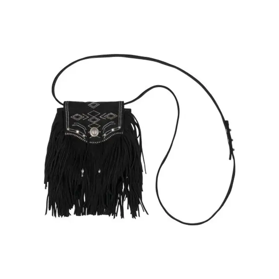 THE COLDEST MOMENT 혜지투즈 TCM fringe mini bag black 25082512 329504