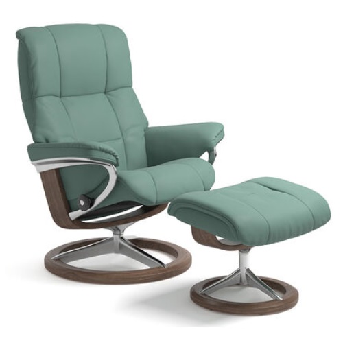 에코르네스 스트레스리스 메이페어 시그니쳐 팔로마 천연가죽 리클라이너 1인용 (스툴포함)_이미지