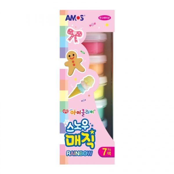 아모스 12개/box 스노우매직 레인보우 9gx7색 nx6277_이미지