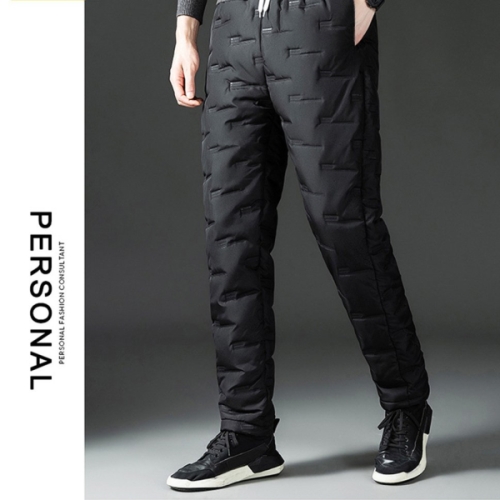 리빌모아 겨울 남자 방한 방풍 심플 밴딩 패딩 조거 바지 SD-PTW-SURD157_이미지