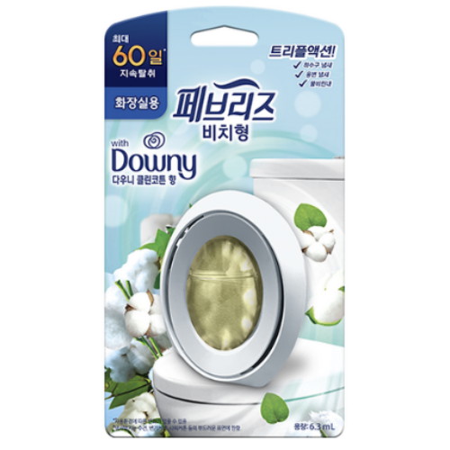 한국피앤지 페브리즈 다우니 클린코튼향 6.3ml (1개)