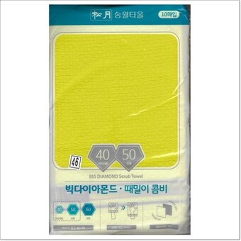 송월타월 빅다이아몬드 <b>때밀이</b> 콤비40/50