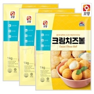 사조오양 크림 치즈볼 1kg (3개)
