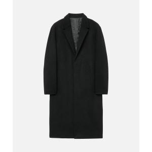 드로우핏 DRAW FIT 프리미어 퓨어 캐시미어 히든 싱글 코트 블랙 182057_이미지