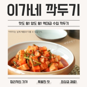  이가네 깍두기 10kg [1개]