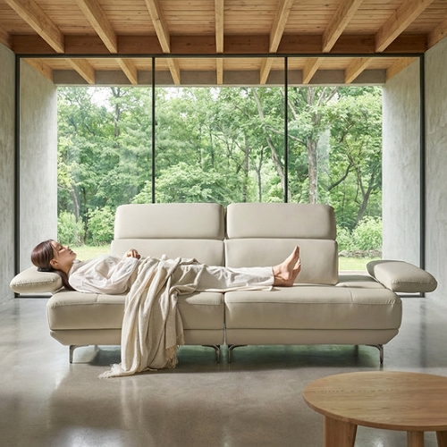 서광퍼니처 세인트블랑 퓨어케어 이지클린 실리콘 비건 가죽 소파 3.5인용