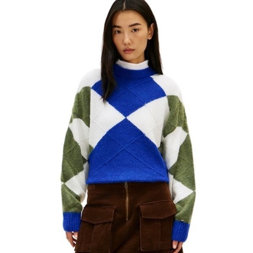 타미힐피거 TOMMY HILFIGER 알파카 아가일 스웨터 T22F9KTO098WT10ZU 297467