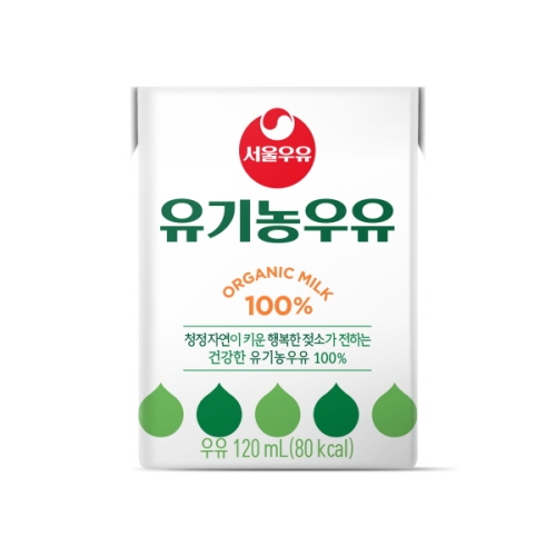 서울우유 유기농우유 초코 120ml (4개)