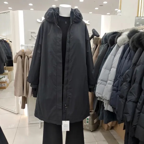 요하넥스 토끼털안감 밍크카라 패딩코트B5D1RQ11_이미지