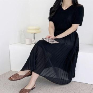 오노마 ONM 1021 브이넥반팔니트 린넨 여성 여름 31454296
