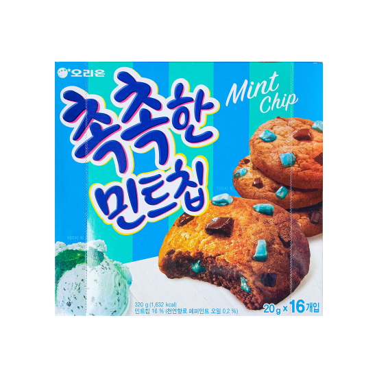 오리온 촉촉한 민트칩 16개입 320g (1개)_이미지