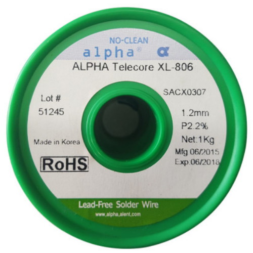 알파 XL-806 SACX0307 알파메탈 무연실납 (1.2mm)