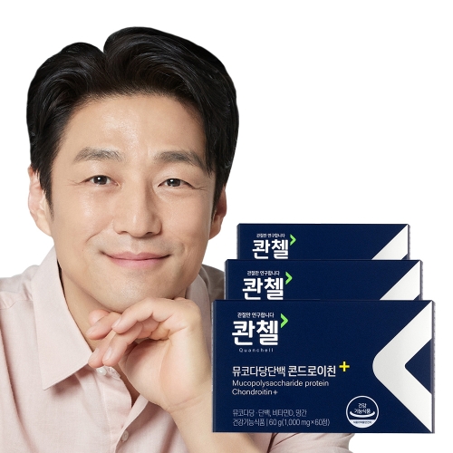 코스맥스바이오 콴첼 뮤코다당단백 콘드로이친 플러스 1000mg 60정 (3개)_이미지
