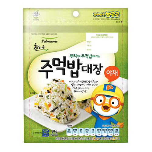 풀무원 주먹밥 대장 야채 30g (1개)_이미지