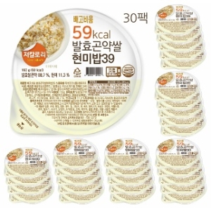 화심영농조합법인 빼고비움 저칼로리 발효곤약쌀현미밥39 150g (30개)_이미지