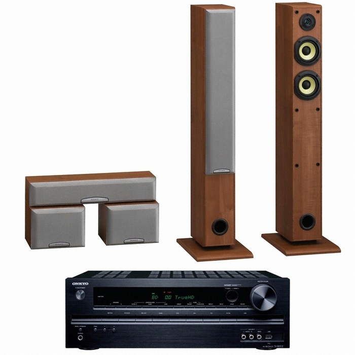 SONY SS-SFCR505H 5.0채널 + 온쿄 AV리시버 (TX-SR313)_이미지