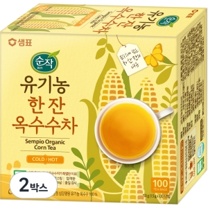 샘표식품 순작 유기농 한잔 옥수수차 100개입 (2개)_이미지