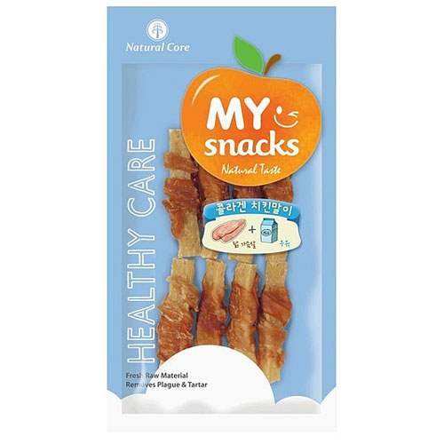 네츄럴코어 마이스낵 콜라겐 치킨말이 우유 53g (1개)_이미지