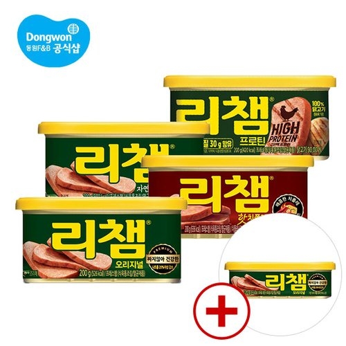 동원F&B <b>리챔</b> <b>200g</b> 10개 + <b>리챔</b> 120g 1개