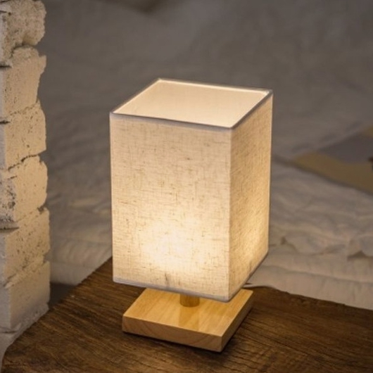 밝기 조절 린넨 스탠드 스퀘어 무드등