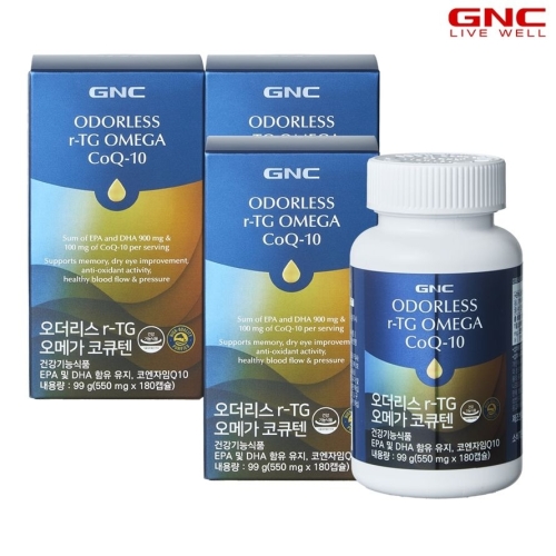 GNC 오더리스 r-TG 오메가3 코큐텐 180정 (3개)_이미지