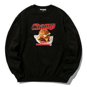 트립션 CHAMP BURGER 크루넥 블랙 _TRIP20CNBLK039