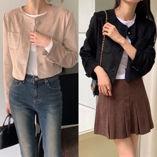 아이우먼 위쉬몰 DD 제이플레츨크롭자켓 S889H410 빅사이즈_이미지