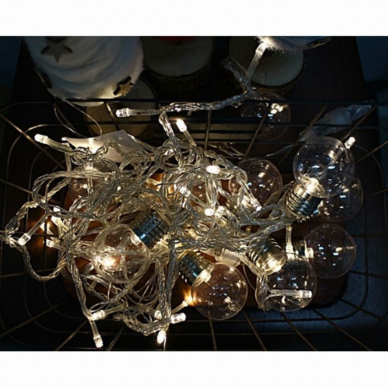 꾸미까 LED 50mm 미니 백열 트리전구 10구_이미지