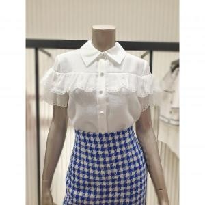 모조에스핀 카라넥레이스포인트블라우스 S242MSC020WH1 아울렛 3781972_이미지