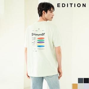 에디션 그라핀 콜라보 스마일 반팔 티셔츠 NND2TR1992_C