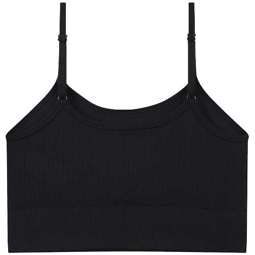 휠라 심리스 랍바어깨끈 브라탑 FI4ITF6451F (BLK, 블랙)_이미지