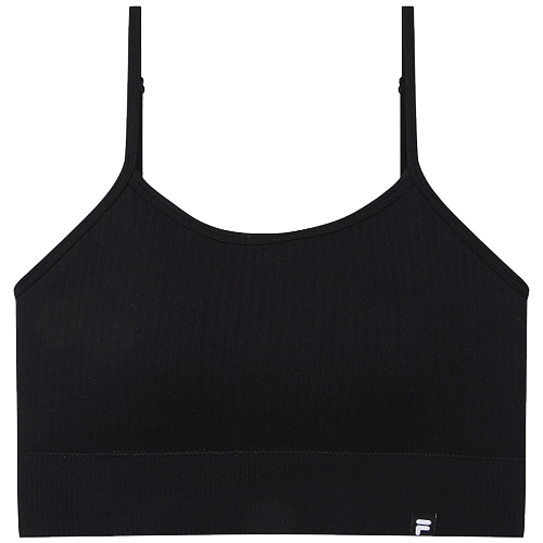 휠라 심리스 랍바어깨끈 브라탑 FI4ITF6451F (BLK, 블랙)_이미지