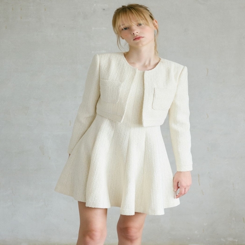 16일예약 트위드 자켓 앙상블 원피스 S254T604