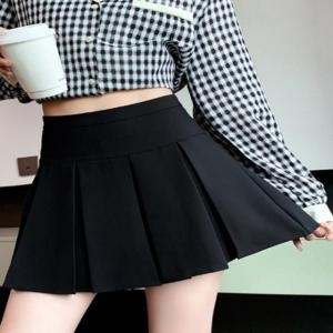 플레어 몸매 40대 코디 여자치마코디 프릴스커트 롱 WE8E066_이미지