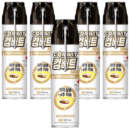 컴배트 바퀴에어졸 수성 맥스 500ml (5개)_이미지