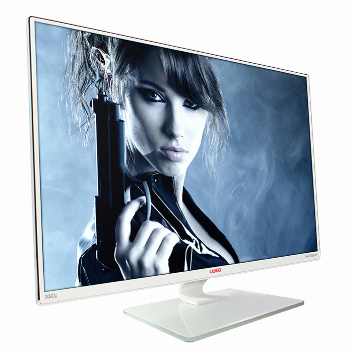 제이씨현 UDEA LOOK 320 i-GAMING HDMI 유케어 144 VFR 강화유리 (중고)_이미지