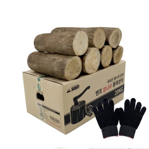 밴프 참나무 통목장작 20KG (1개)