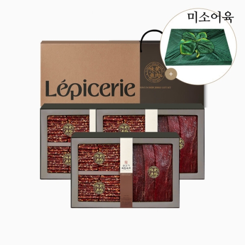 두영에프앤디 미소어육 국내산 소고기 복합 육포 선물세트 510g (3개)