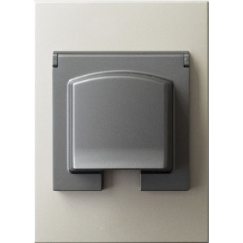 르그랑코리아 아테오 1구 볼록커버콘센트 샴페인_이미지