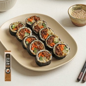 탄수화물 걱정없는 가벼운 곤약 현미김밥 불고기 김밥 10개 / 전자레인지 3분