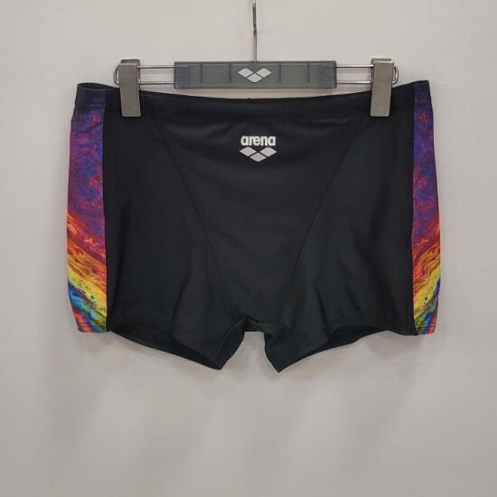 아레나 남성 일반 사각 수영복 A4SM1PM02BLK