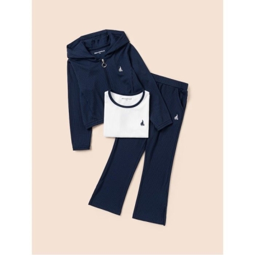 삼성물산 빈폴 키즈 여아 데일리 골지 3 SET 네이비 BI5441G03R