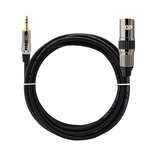 탑라인에이치디 HDTOP 3.5mm 스테레오 to XLR MM 메탈블랙 케이블 (7m, HT-TP2777)_이미지