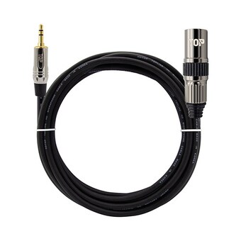 탑라인에이치디 HDTOP 3.5mm 스테레오 to XLR MM 메탈블랙 케이블